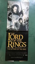 Filmposter Lord of the rings, Rechthoekig Staand, Deurposter of groter, Ophalen of Verzenden, Zo goed als nieuw