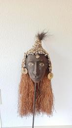 Oud houten Asmat hoofd ,Nieuw Guinea - Papua, Ophalen of Verzenden