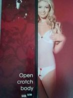 KISS ME crotch body, maat S/M, Kleding | Dames, Ondergoed en Lingerie, Body of Korset, Wit, Verzenden, Christine le duc