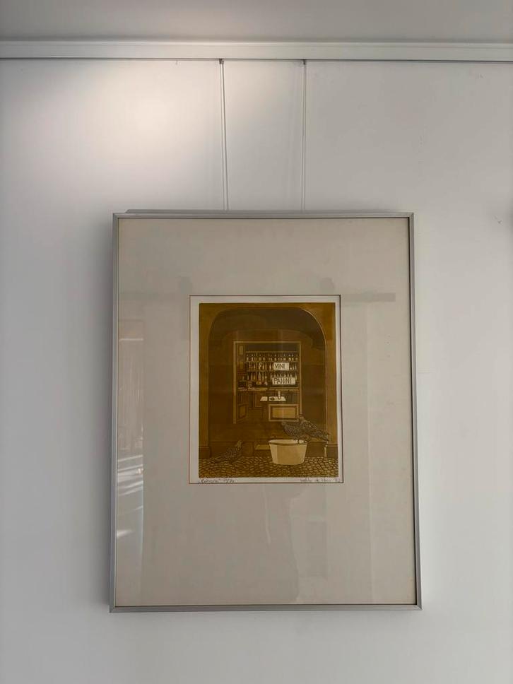 Laetitia de Haas - Bologna Ets 1982, Ingelijst, Antiek en Kunst, Kunst | Etsen en Gravures, Ophalen