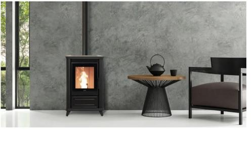 klover miss air showroom pelletkachel prijs op aanvraag, Huis en Inrichting, Kachels, Nieuw, Vrijstaand, Pelletkachel, Overige brandstoffen