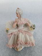 8 Dresden Lace Porseleinen Beeldjes, Ophalen of Verzenden