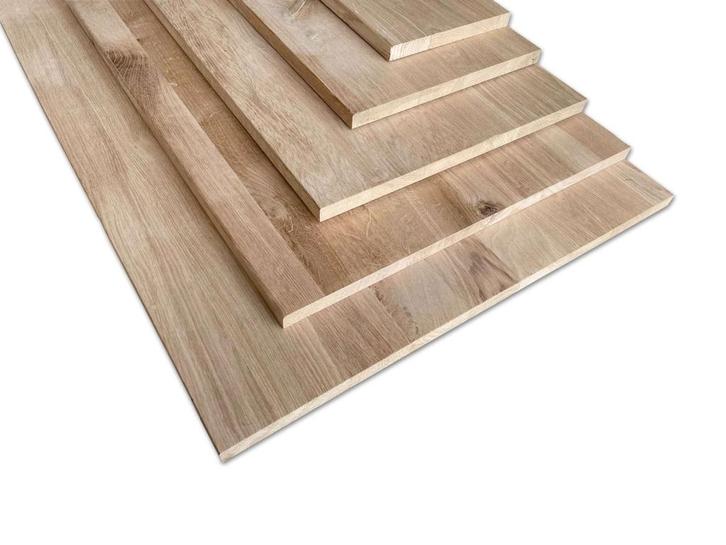 Panelen | Massief eiken | 18 / 25 / 40 mm |  Scherpe prijzen, Doe-het-zelf en Verbouw, Platen en Panelen, Nieuw, Hout, Minder dan 20 mm