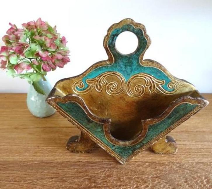 Zeldzame Italiaanse vintage servethouder, dubbel, Antiek en Kunst, Antiek | Keukenbenodigdheden, Verzenden