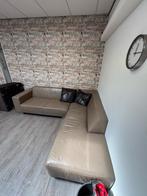 Ruime leren hoekbank – cognac/donkerbruin leer, Ophalen, Gebruikt, Leer