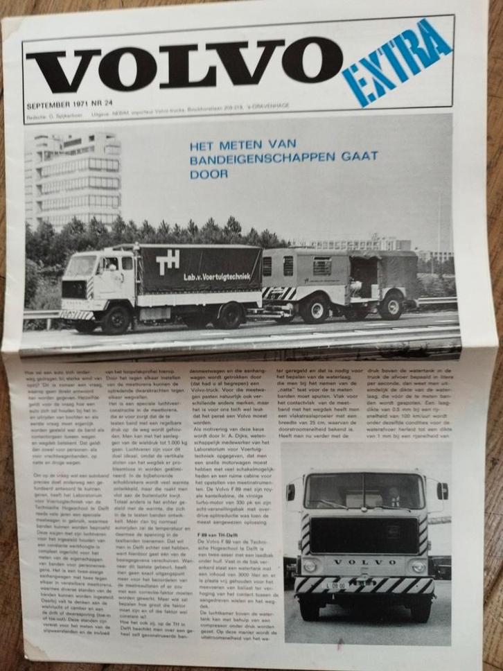 Volvo Extra - September 1971 - Nr. 24, Boeken, Auto's | Folders en Tijdschriften, Zo goed als nieuw, Volvo, Ophalen of Verzenden