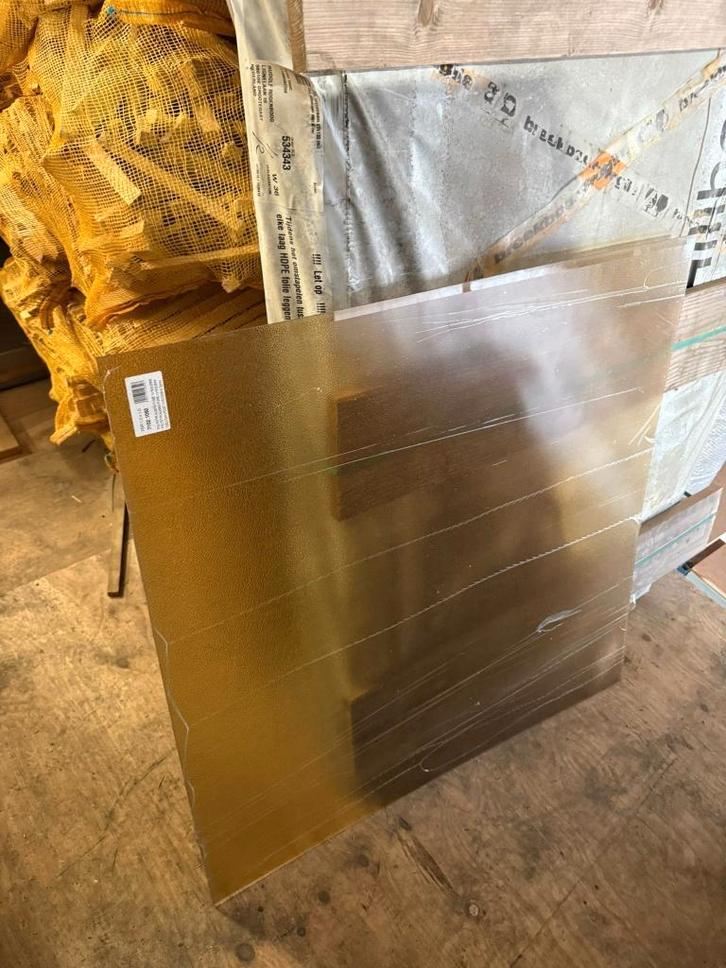 polystyreen platen, geel/oranje, 10 stuks €40,- plexiglas, Doe-het-zelf en Verbouw, Glas en Ramen, Zo goed als nieuw, Glasplaat