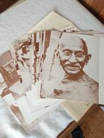 Gandhi 100 jaar - 17 platen met foto's, Gebruikt, 1980 tot heden, Ophalen of Verzenden, Prent