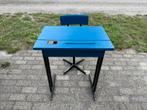 Mooi antiek houten bureau met stoel, Ophalen, Gebruikt