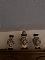 Flora Keramiek Gouda Vazen Set, Ophalen, Overige kleuren, Aardewerk of Porselein, Zo goed als nieuw