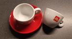 Illy Espresso Kopjes met Schotels, Huis en Inrichting, Ophalen of Verzenden, Zo goed als nieuw, Effen, Kop(pen) en/of Schotel(s)