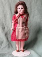 oud poppetje porseleinen hoofd en standaard, Antiek en Kunst, Antiek | Speelgoed, Ophalen of Verzenden