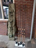 4 Schitterende Shimano Beast master Karperhengels., Ophalen, Zo goed als nieuw, Werphengel