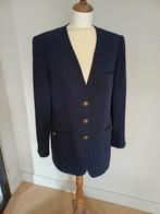 Blauwe vintage jasje van Delmod in maat 38, Blauw, Ophalen of Verzenden, Jasje, Onbekend
