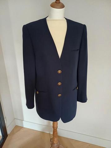 Blauwe vintage jasje van Delmod in maat 38 beschikbaar voor biedingen