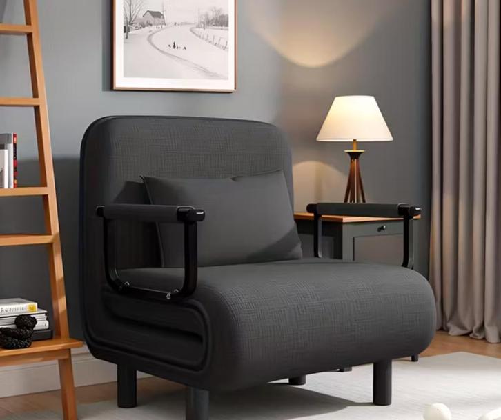 Verstelbare Rugleuning Sofa Bed Stoel 3 in 1!!, Huis en Inrichting, Stoelen, Nieuw, Eén, Zwart, Ophalen of Verzenden