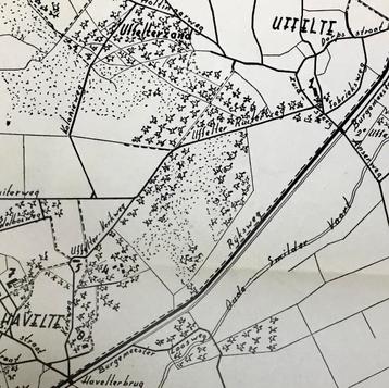 Unieke PLATTEGROND OP NAAM - HAVELTE EN UFFELTE, 1957 beschikbaar voor biedingen