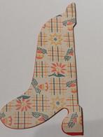 oude papieren rode kerst klok / H 21 cm, Ophalen, Gebruikt