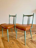 De Stevens tweeling, Huis en Inrichting, Stoelen, Twee, Ophalen of Verzenden, Gebruikt, Metaal