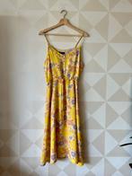 King Louie Mina Dress jurk geel bloemen M/38 NIEUW, Maat 38/40 (M), Geel, Nieuw, Ophalen of Verzenden