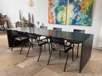 Grote eettafel – 3 meter lang – massief hardhout, Huis en Inrichting, Ophalen, 100 tot 150 cm, 200 cm of meer, Zo goed als nieuw