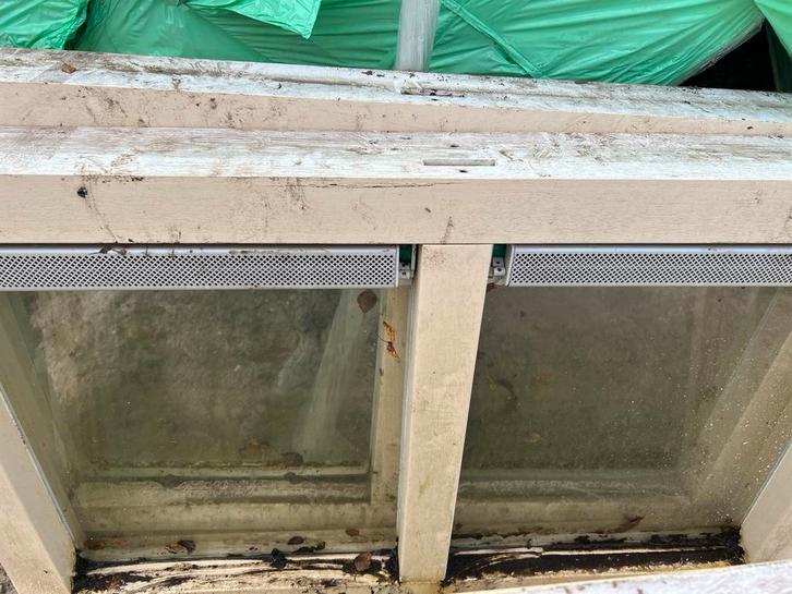 Gebruikt Gevelraam met Dubbelglas, Doe-het-zelf en Verbouw, Glas en Ramen, Gebruikt, Gevelraam of Ruit, 80 tot 120 cm, Dubbelglas