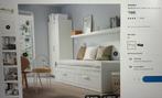 Bed Brimnes (Ikea) - bedbank 80x200. Uittrekbaar tot 2 pers., Huis en Inrichting, Slaapkamer | Bedden, Ophalen, Zo goed als nieuw
