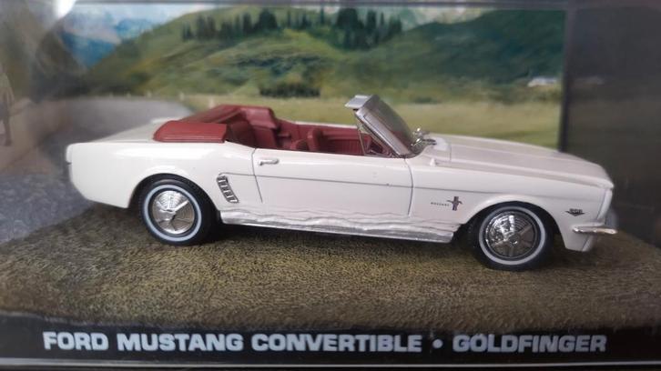 Ford Mustang Convertible 1:43 James Bond Goldfinger 007 Pol, Hobby en Vrije tijd, Modelauto's | 1:43, Nieuw, Auto, Overige merken