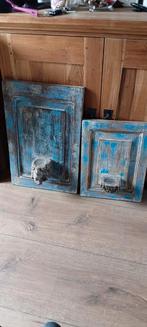 2 mooie houten wandpanelen, Ophalen, Minder dan 50 cm, Minder dan 50 cm