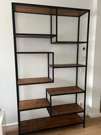 Vakkenkast Loods 5, zwart/bruin 210x120x35, Huis en Inrichting, Kasten | Boekenkasten, Ophalen, Met plank(en), 100 tot 150 cm