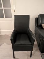 Stoelen, Huis en Inrichting, Stoelen, Ophalen, Gebruikt, Zwart, Leer