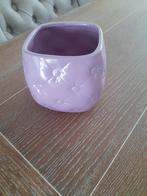 Bijna gratis zgan landelijke chesterfield bloempot lila, Ophalen of Verzenden, Zo goed als nieuw