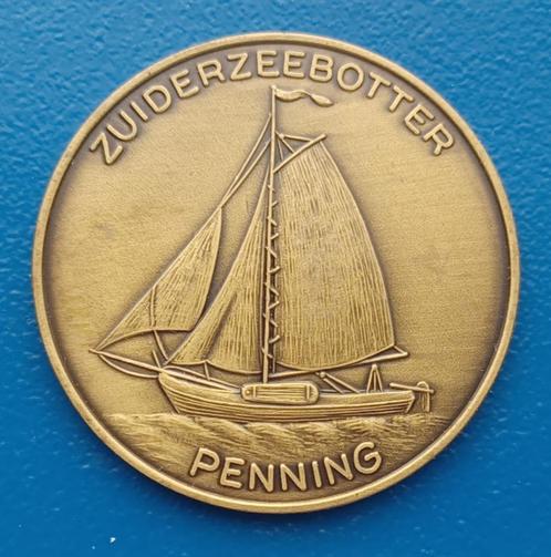 Penning Zuiderzeebotter - 1993, Postzegels en Munten, Penningen en Medailles, Overige materialen, Nederland, Verzenden