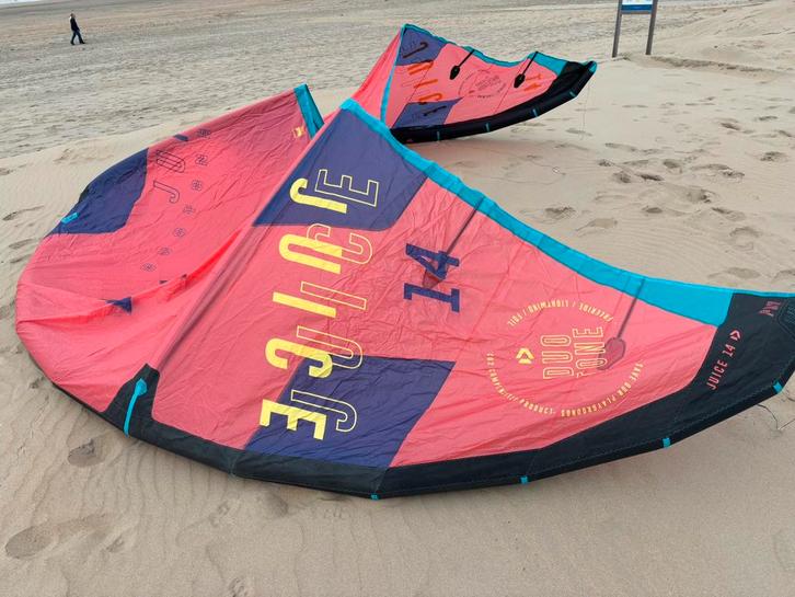 Duotone Juice 14 2023 lichtweer kite, Watersport en Boten, Kitesurfen, Gebruikt, Kite, 14 m², Geen board, Ophalen of Verzenden