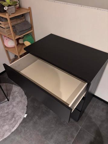 IKEA Malm ladekast met 3 lades - Zwart - afbeelding 3