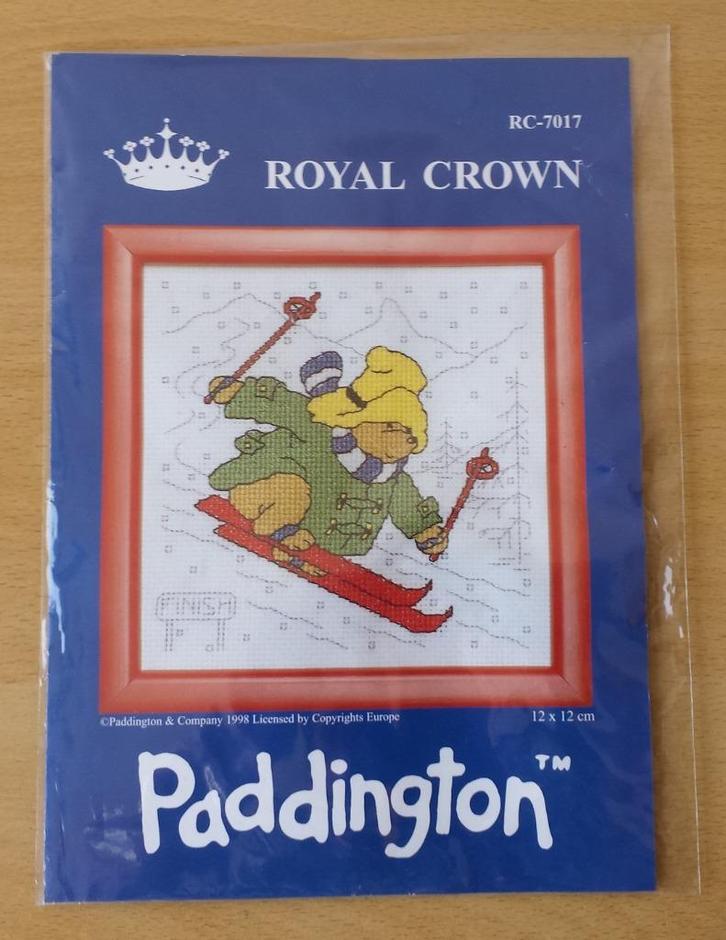 Beertje Paddington Skiet Pakket - Royal Crown - nr.7017, Hobby en Vrije tijd, Borduren en Borduurmachines, Nieuw, Borduurpakket