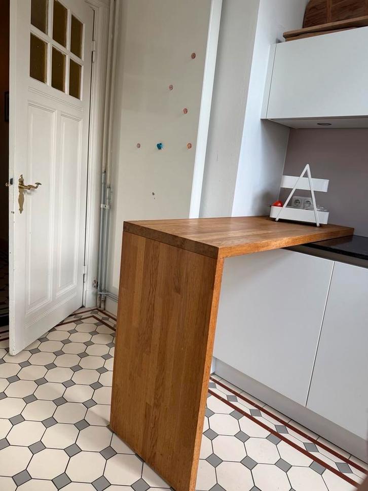 Massief Eiken Barretje - Keuken, Huis en Inrichting, Keuken | Keukenelementen, Gebruikt, 100 tot 150 cm, 50 tot 100 cm, 25 tot 50 cm