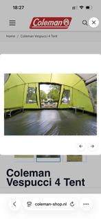 Coleman Vespucci 4 Tent - Zo goed als nieuw!, Caravans en Kamperen, Tenten, Ophalen, Zo goed als nieuw, Tot en met 4