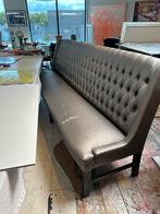 Gratis eettafelbank taupe/grijs, Huis en Inrichting, Banken | Sofa's en Chaises Longues, Ophalen, Gebruikt, 75 tot 100 cm, Vierpersoons of meer