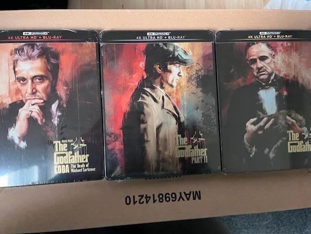 The Godfather Trilogie 4K UHD Steelbooks, Cd's en Dvd's, Blu-ray, Nieuw in verpakking, Actie, Ophalen of Verzenden