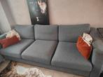 Ikea VIMLE Bankstel + Poef - Middengrijs, Huis en Inrichting, Banken | Bankstellen, Ophalen, Gebruikt, 75 tot 100 cm, Rechte bank