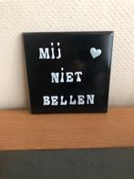 Tegeltje, Huis en Inrichting, Ophalen of Verzenden, Nieuw