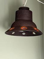 Seventies lamp donkerbruin-oranje, Huis en Inrichting, Lampen | Hanglampen, Ophalen of Verzenden, Zo goed als nieuw, Minder dan 50 cm
