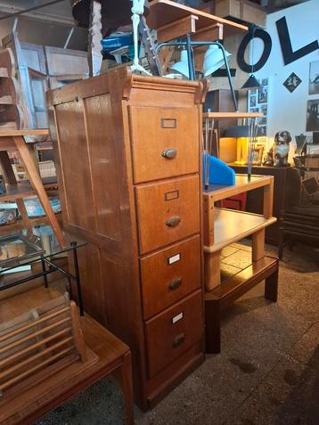 Antieke ladekast vintage archiefkast industriële ladekast  beschikbaar voor biedingen