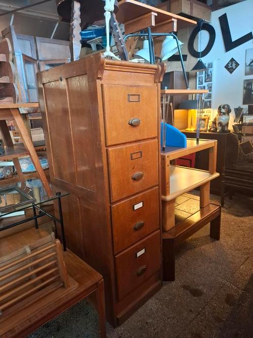 Antieke ladekast vintage archiefkast industriële ladekast, Huis en Inrichting, Kasten | Ladekasten, Gebruikt, Minder dan 100 cm