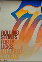 Rolling Stones Forty Licks Poster - 2002, Rechthoekig Staand, Ophalen of Verzenden, Zo goed als nieuw, A1 t/m A3