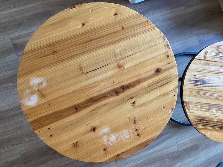 Salontafel, Huis en Inrichting, Tafels | Salontafels, Gebruikt, Minder dan 50 cm, 50 tot 100 cm, 50 tot 100 cm, Rond, Overige materialen