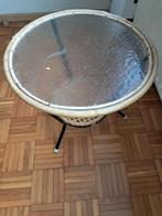 Tekoop  bij zet tafeltje jaren60, Huis en Inrichting, Tafels | Bijzettafels, Minder dan 55 cm, Gebruikt, Rond, Ophalen