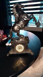 Bronzen paard met klok, Ophalen of Verzenden