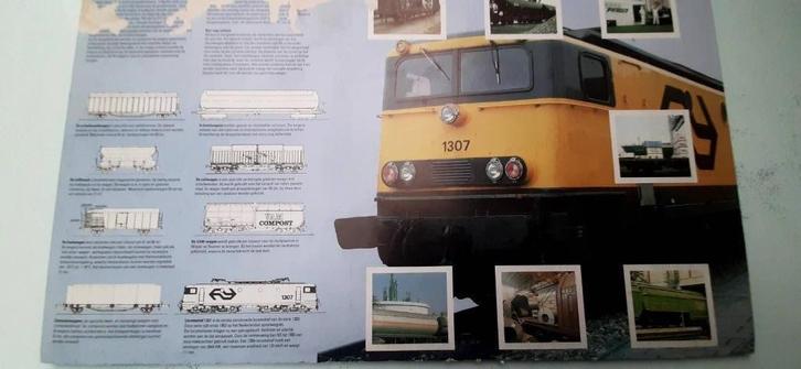 Bouwplaat 150jr Nederlandse spoorwegen Goederentrein ns 1307, Verzamelen, Spoorwegen en Tramwegen, Nieuw, Trein, Overige typen